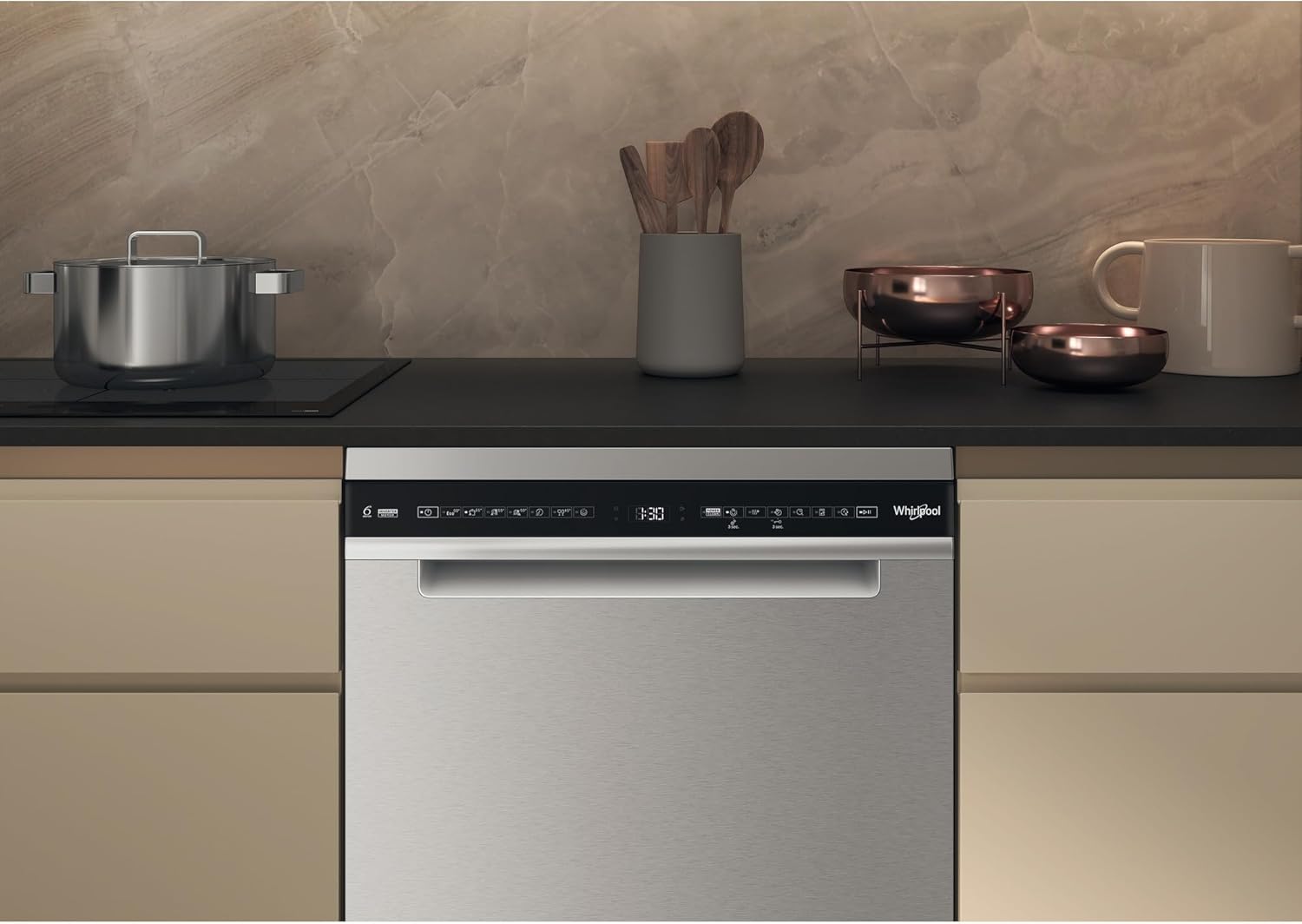 Whirlpool - 60cm, 15 couverts, pose libre