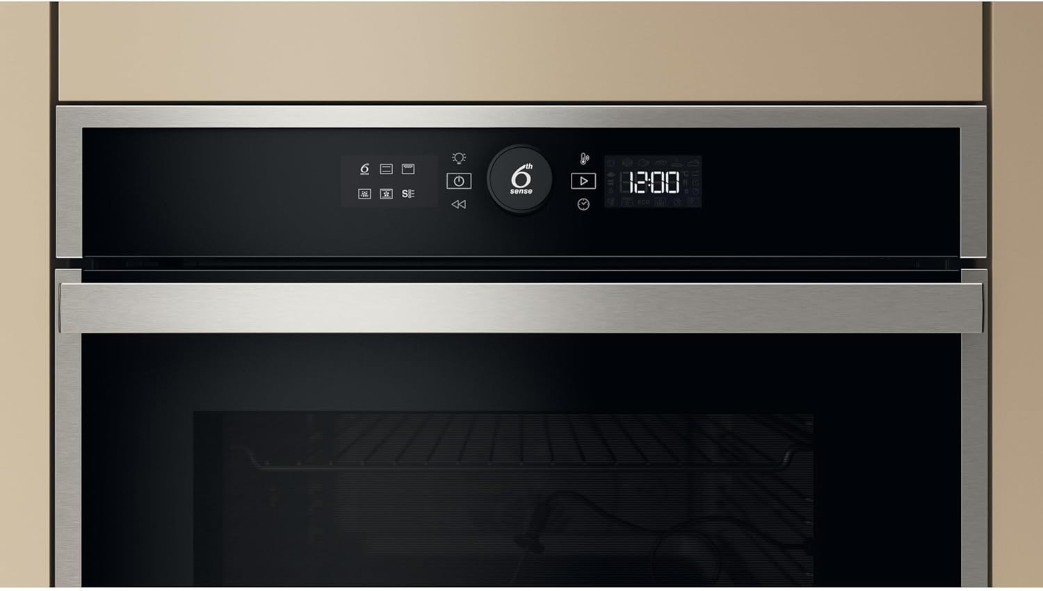 Whirlpool - Four multifonction encastrable 60cm, inox, grande capacité, WOI4S8PPM1SX