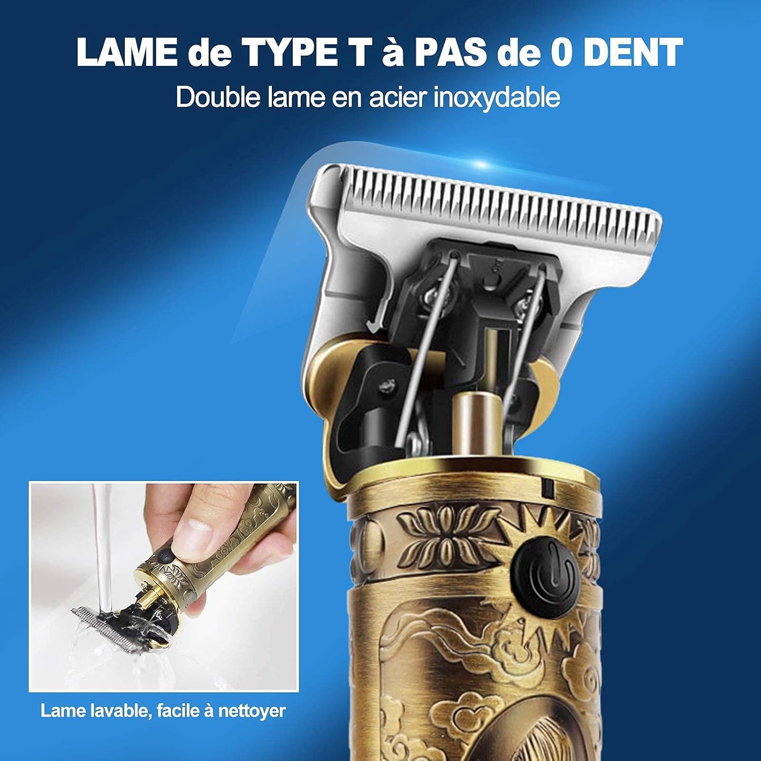 YiLFo - tondeuse cheveux homme pro, LED, sans fil, silencieuse, rechargeables, YiLFo