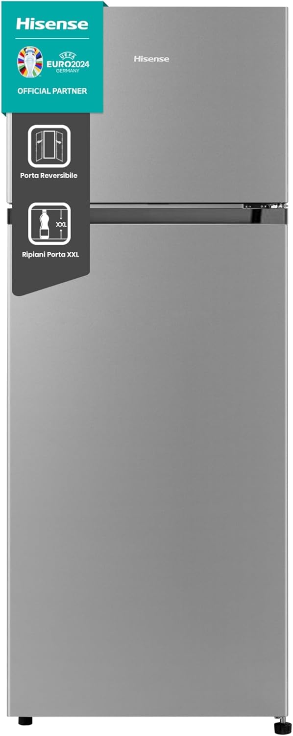 Hisense - Double Porte 206L, Argent, 143.4x54.2x55cm, MTM55205SE
