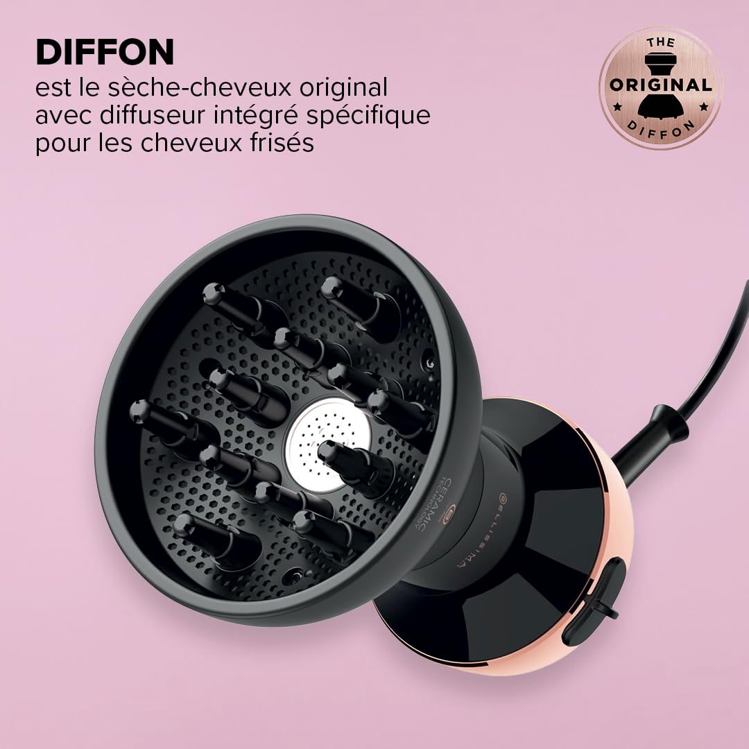 Bellissima - My Pro Diffon Ceramic - sèche-cheveux diffuseur, céramique, 2 vitesses, séchage doux, 700W
