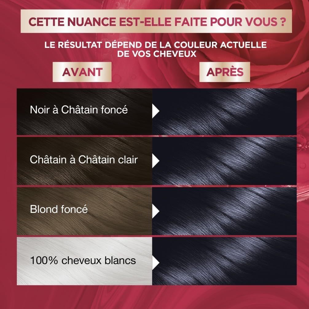 Garnier - Color Sensation - coloration permanente - noir bleuté - couvre cheveux blancs