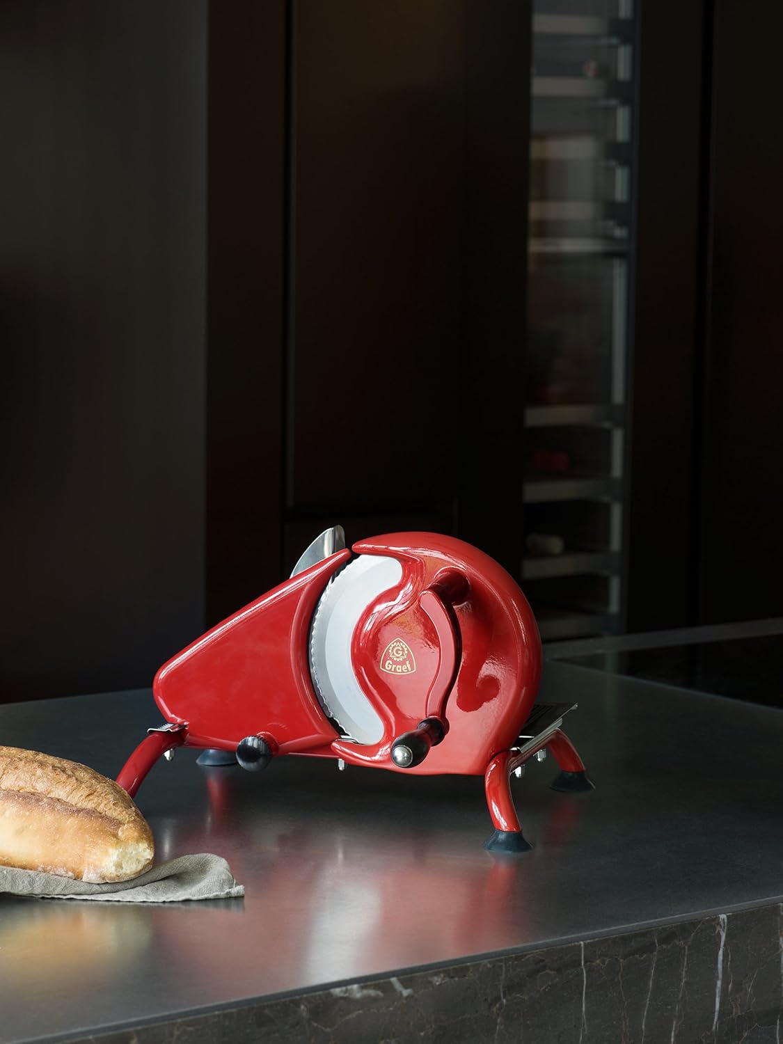 Graef - trancheuse manuelle série H93 - compacte - lame inox, rouge