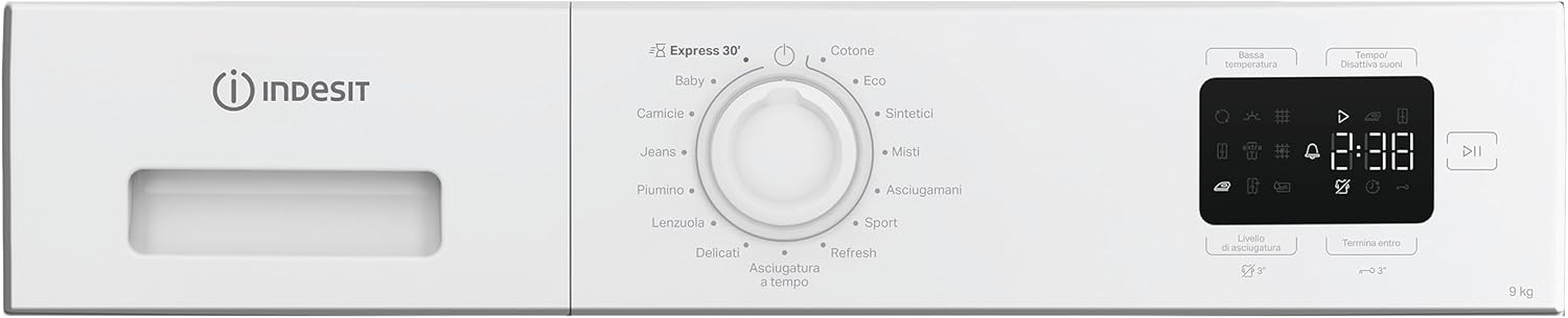 Indesit - sèche-linge série YD, 9kg, filtre 2 en 1, éco, C YD 92D WW IT