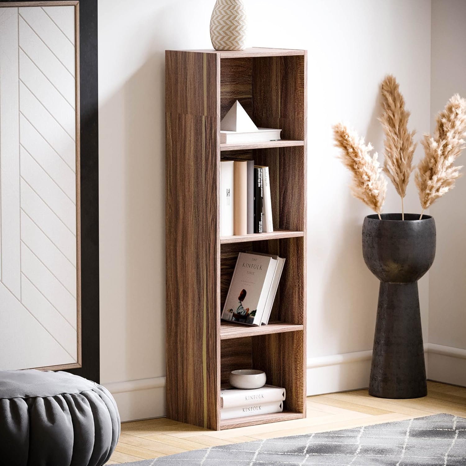 Vida Designs - Oxford 4 niveau - 106x32x24cm - bibliothèque moderne compacte