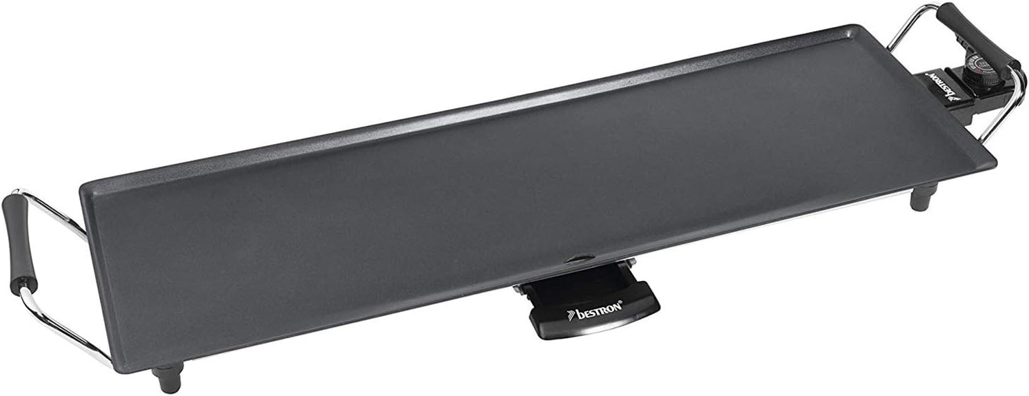 Bestron - Plancha XL - surface extra longue, antiadhésive, 6 pers.