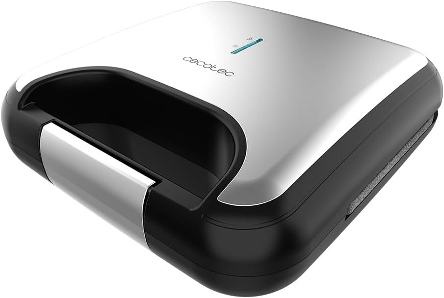 Cecotec - Rock'nToast Classic + - 2 sandwiches, 800W, inox, plaques antiadhésives