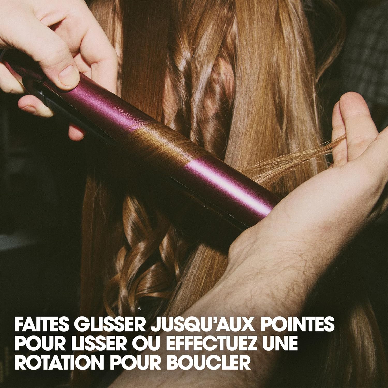 ghd - Coffret Chronos & Helios Bordeaux - lisseur rapide, sèche-cheveux puissant, vanity inclus