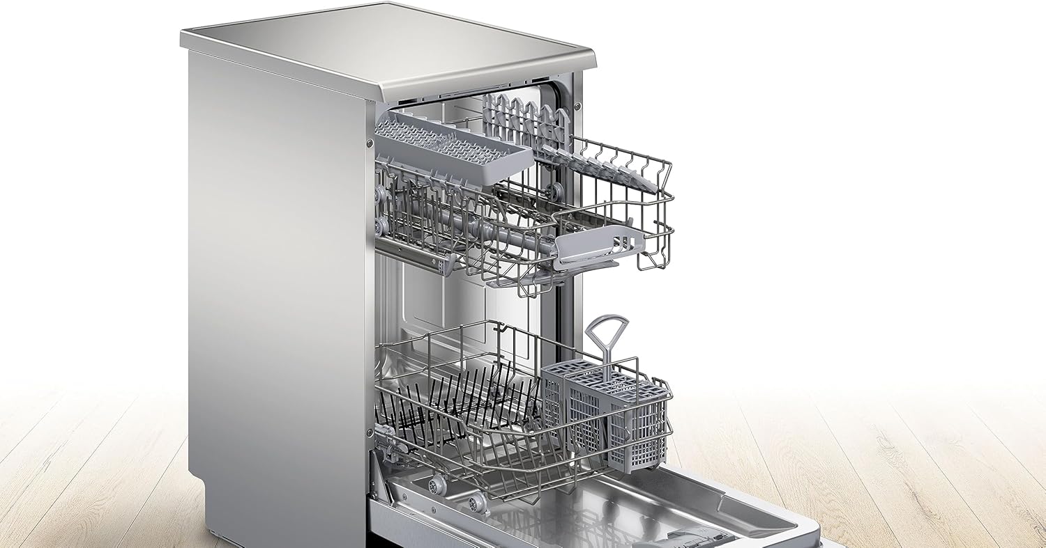 Bosch - Série 2 lave-vaisselle 45cm acier brossé, pose-libre - SPS2HKI55E