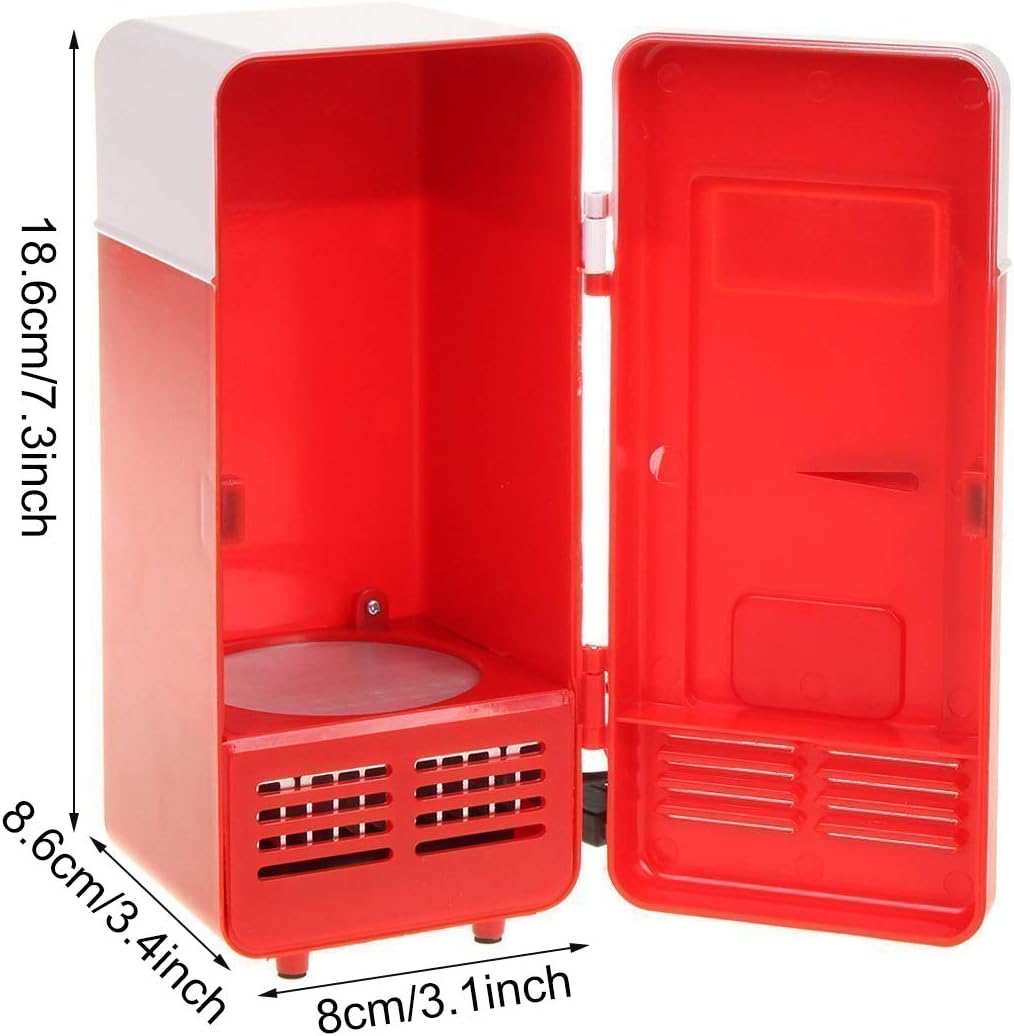 Mini réfrigérateur USB - refroidisseur/réchauffeur - compact - H-UF05Red
