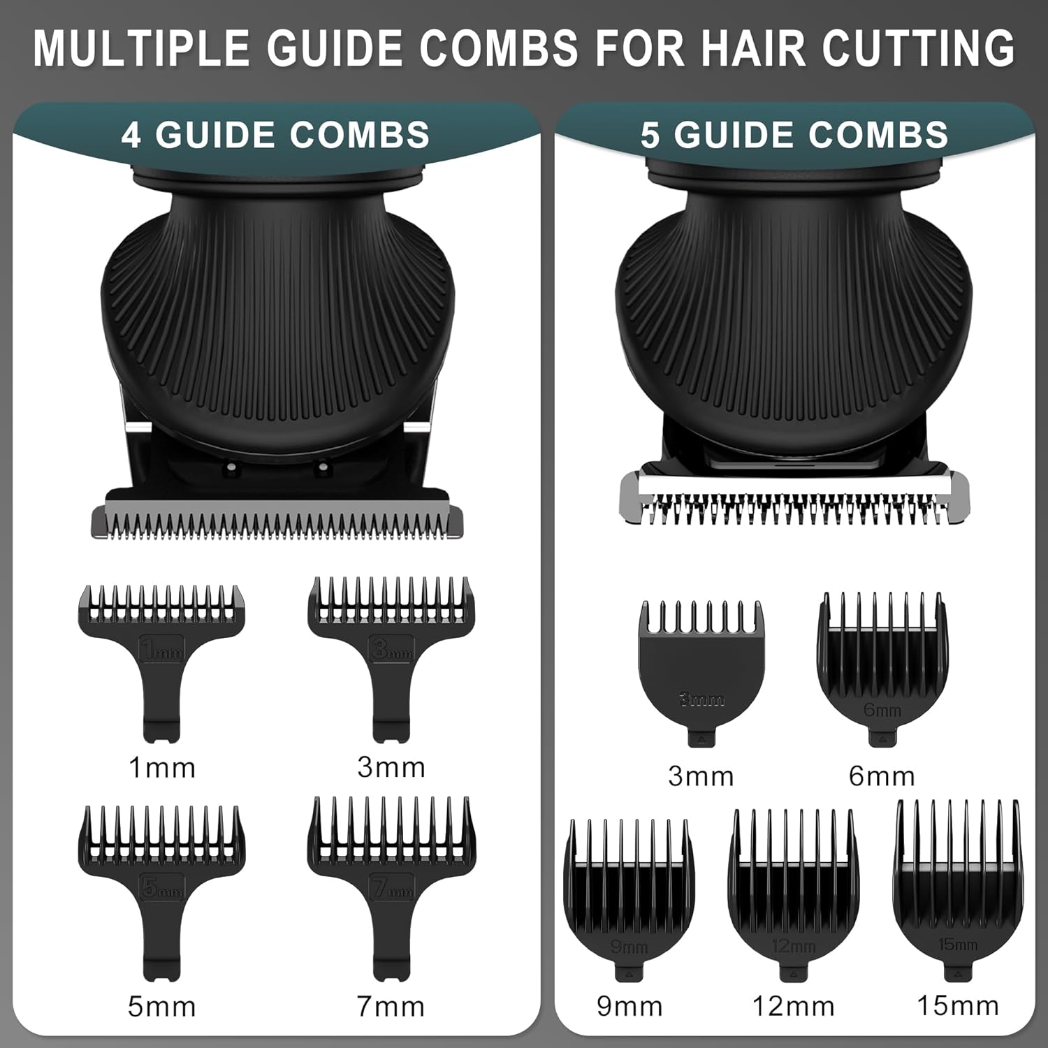 Surker - tondeuse barbe pro - lame T, 0 mm, 7 en 1, noir