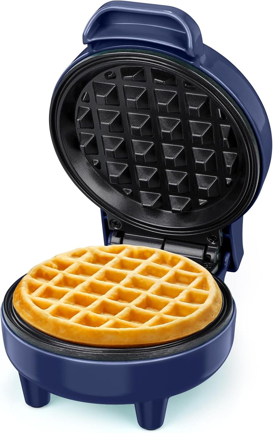 SNAILAR – Mini gaufrier compact, 550W, bleu, design mignon