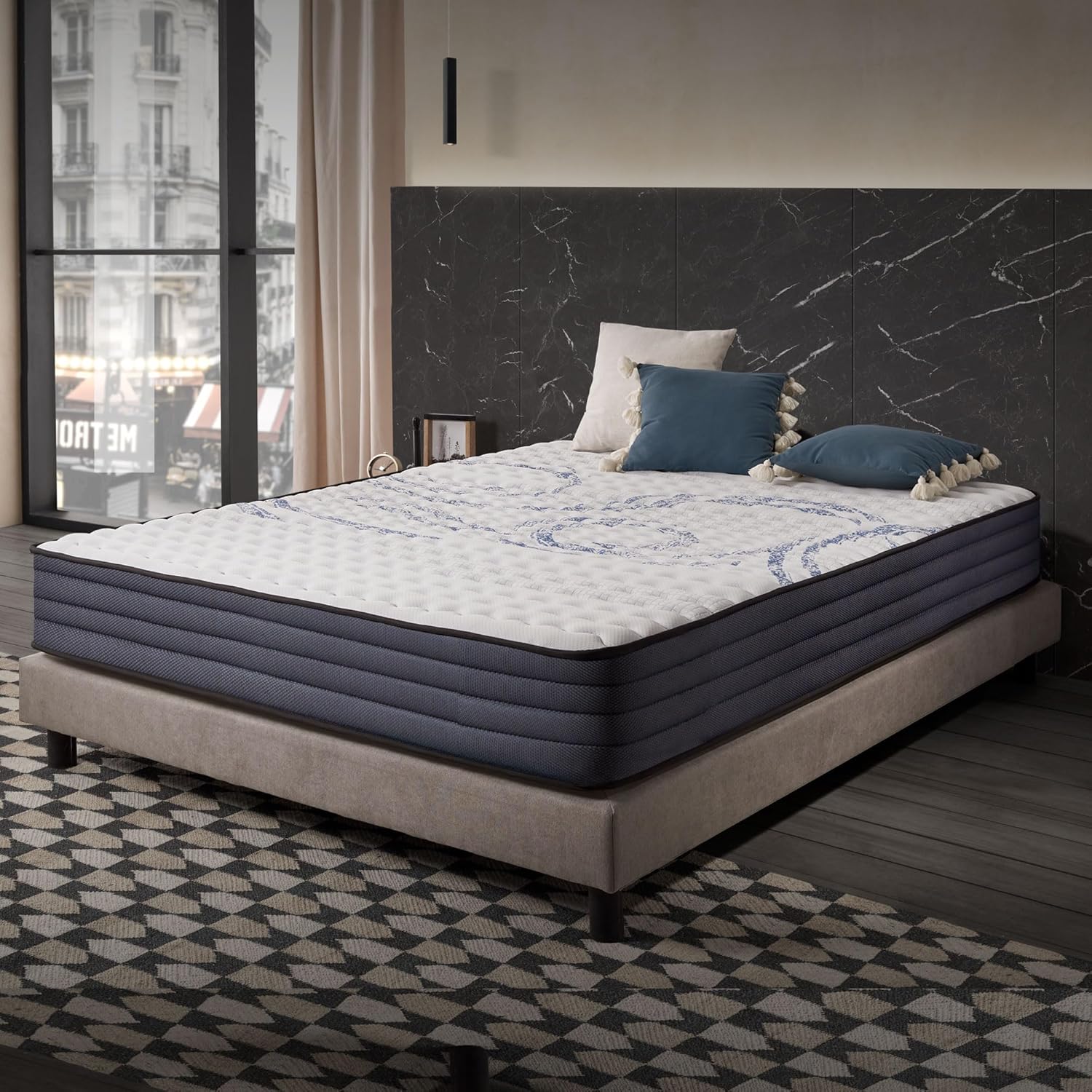 NATURALEX - PerfectSleep hybride 140x200 cm, mémoire/latex, mi-ferme, 24cm