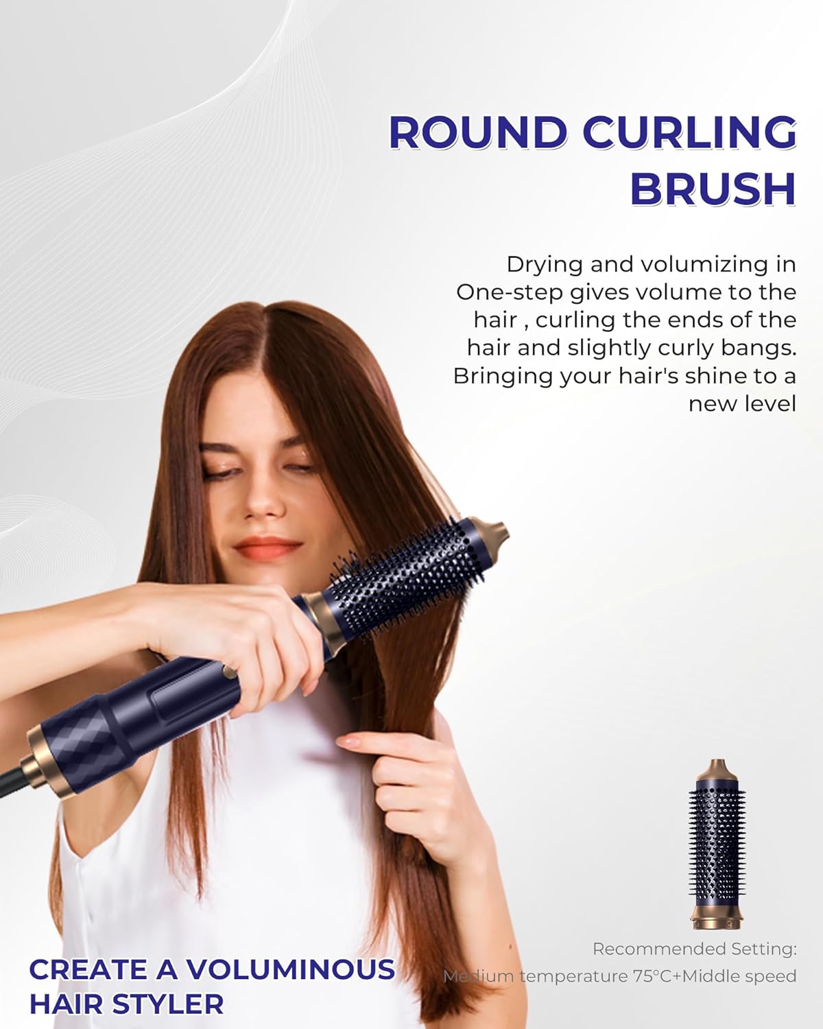 UKLISS - Air Styler Pro 6en1 - 1000W - séchage, boucleur, brosse