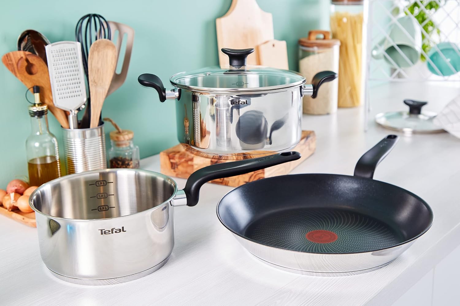 Tefal - Primary sauteuse 24cm inox, antiadhésif, induction, E3093204