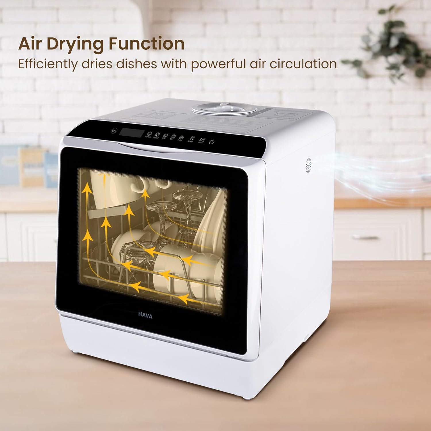 HAVA - Mini lave-vaisselle portable, 5L, 6 programmes, réservoir intégré