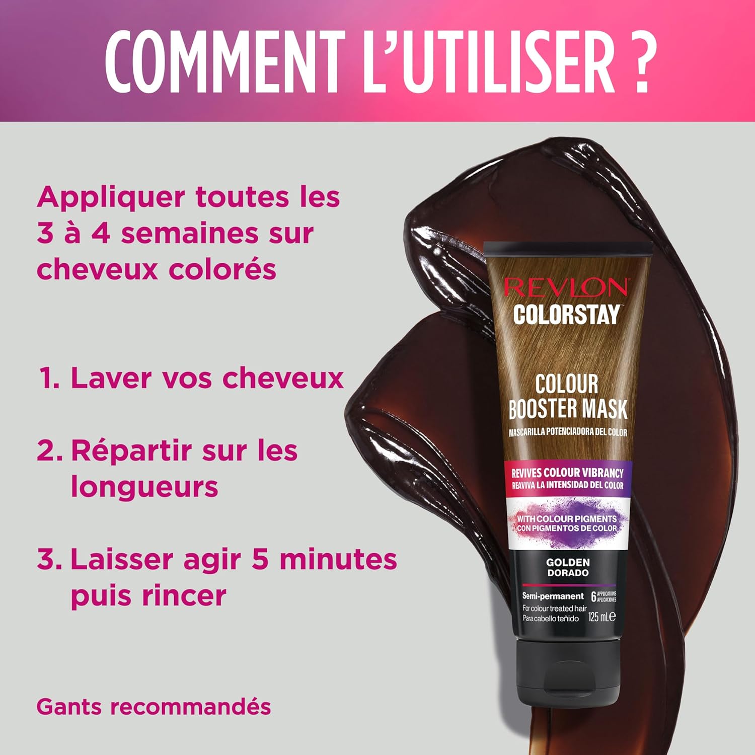 Revlon - Colorstay Masque Booster - 125ml - ravive, hydrate, 6 utilisations