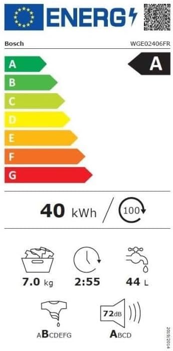 Bosch - Série 2, 7kg, , EcoSilence 