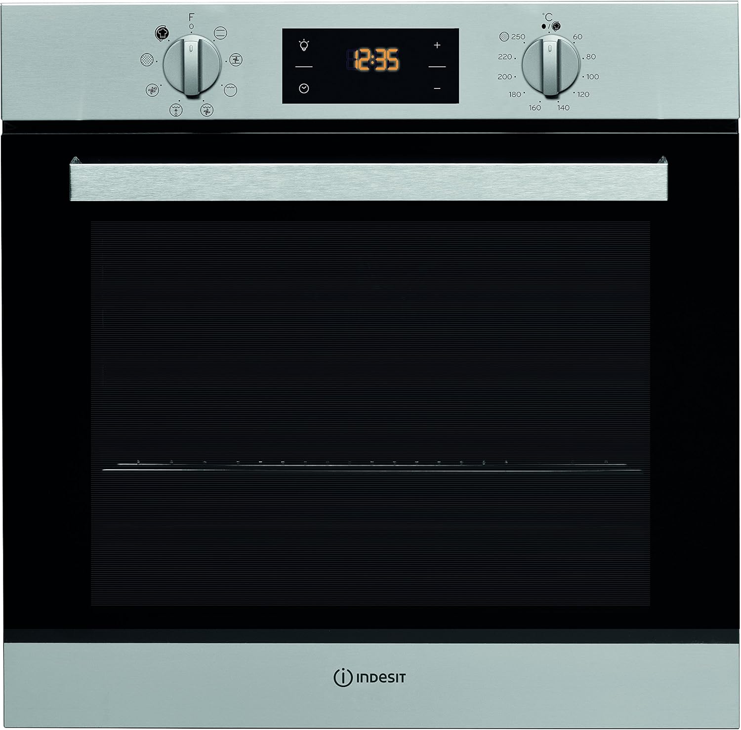 Indesit - four encastrable série IFW - 66L pyrolyse, 7 modes, IFW6540PIX