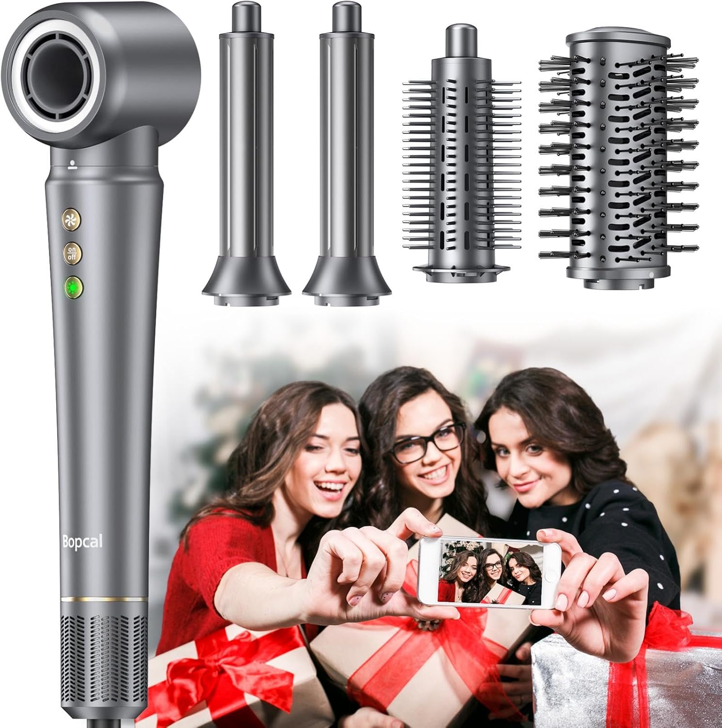 Bopcal - Hair Styler 5 en 1 - 110000 RPM - Fonction ionique, boucle automatique
