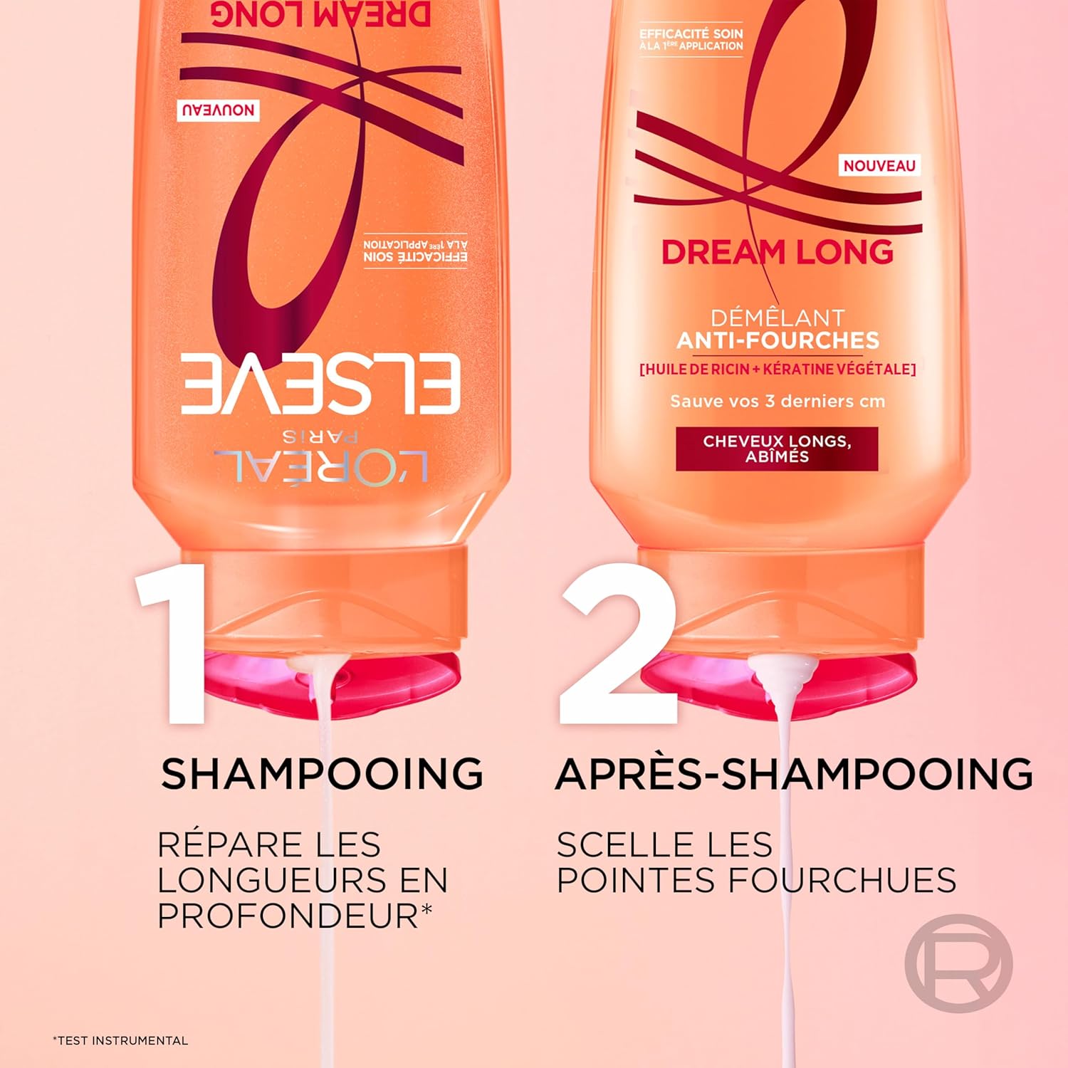 L'Oréal Paris - Elseve Dream Long - 300 ml - kératine végétale, huile de ricin, cheveux longs abîmés