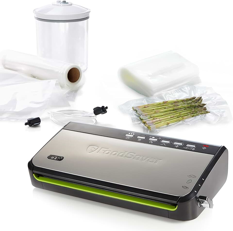 FoodSaver - machine sous vide série FFS005X - compacte - rangement rouleau, fonction pulse, accessoires inclus - FFS005X