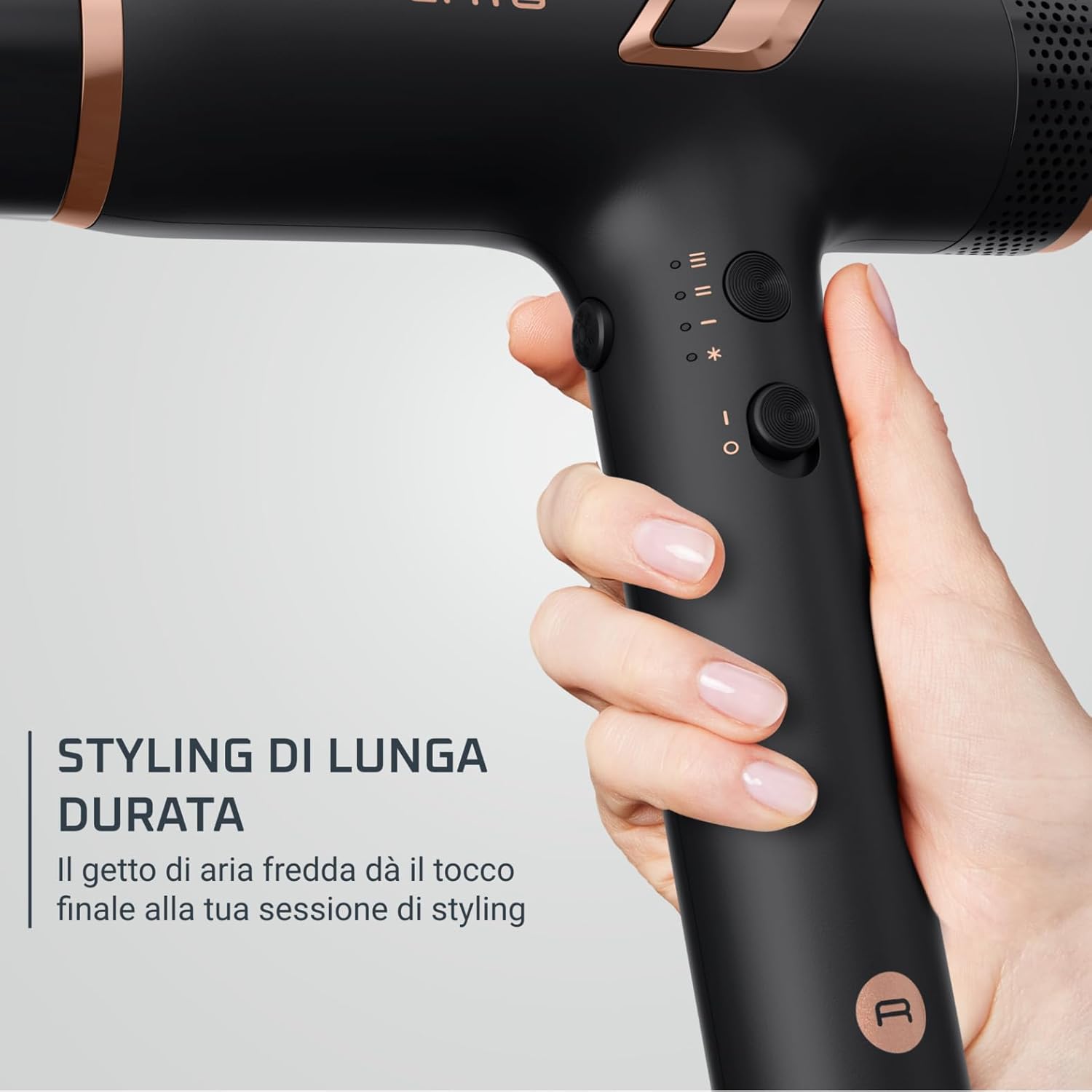 Rowenta - Sèche-cheveux nano compact - design léger - ions, capteur de température, 3 réglages