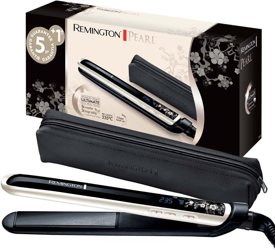 Remington - lisseur Pearl - plaques céramique, LCD, 150-235°C, S9501