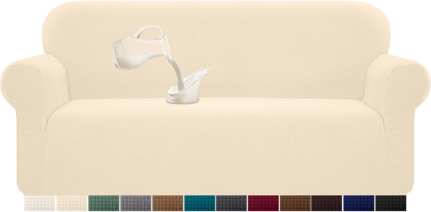Granbest - housse canapé imperméable 3 places beige - protection élastique durable