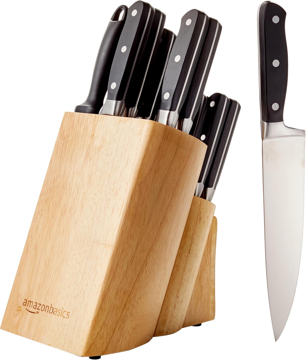 melyano Basics - bloc couteaux 18 pièces - haut de gamme, métallique