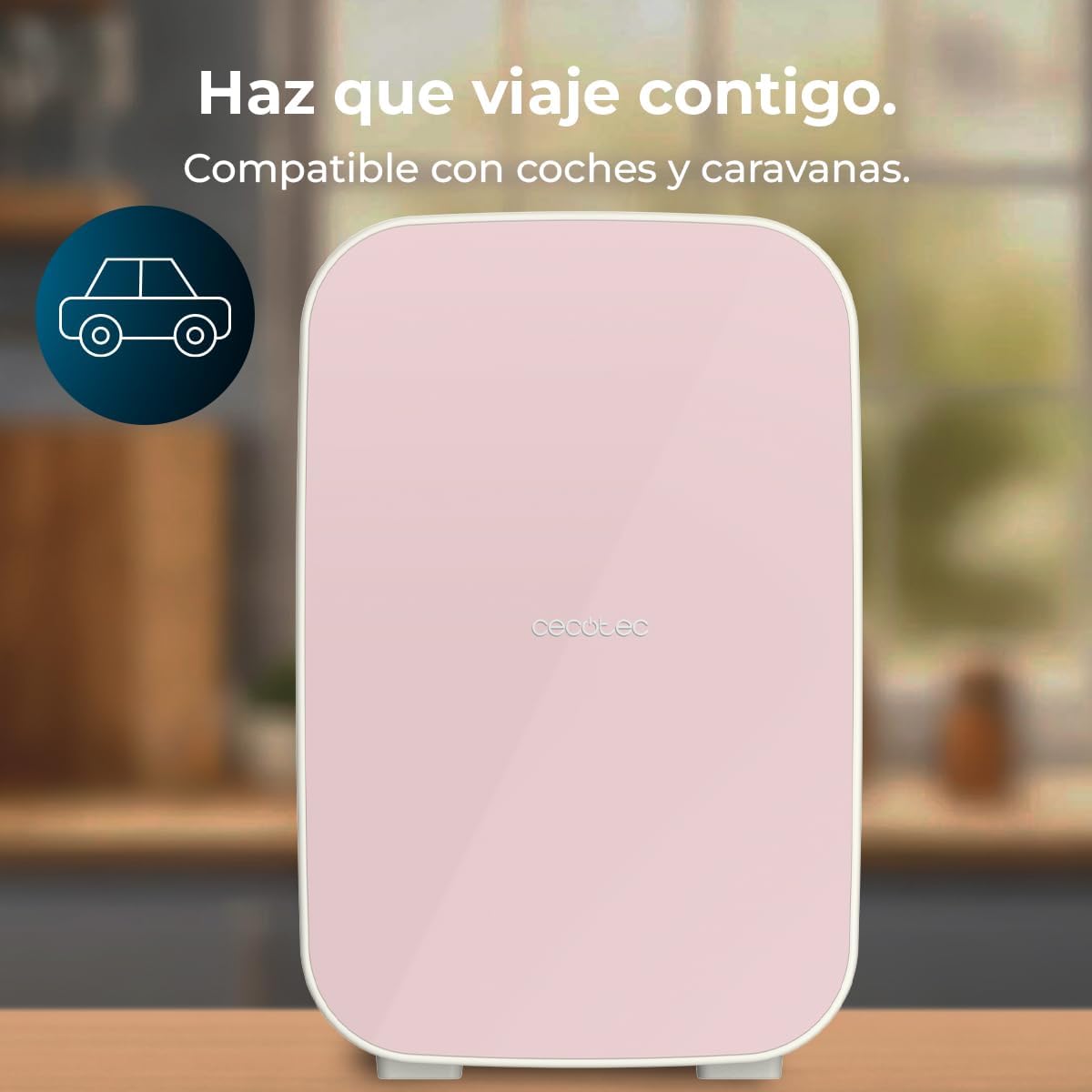 Cecotec - Mini frigo Bolero 25L - 20L, 12-220V, chaud/froid, 7-65°C