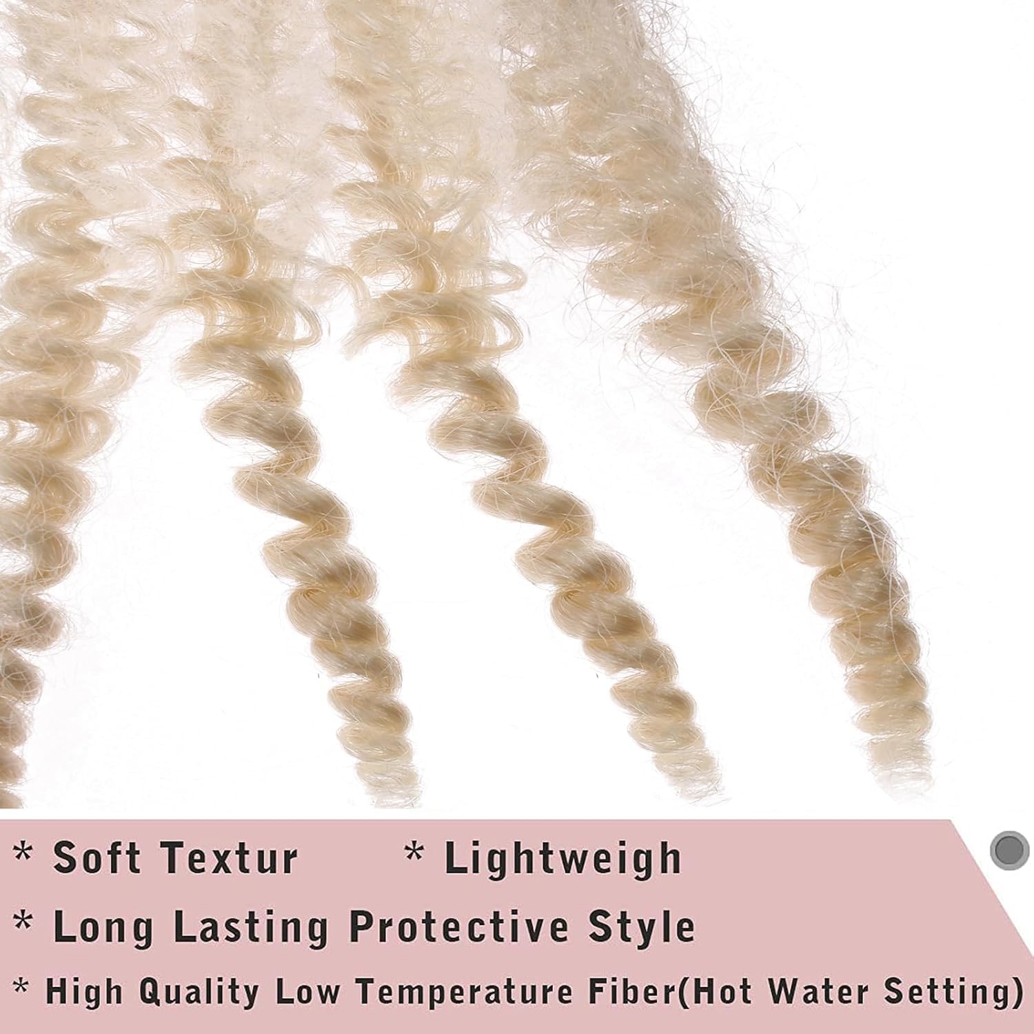 Xtrend - Springy Pre-Separated Twist - 12 pouces - Afro blond, 8 mèches, 613#
