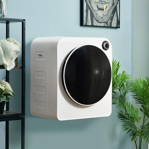 Sèche-linge mural 3kg, 830W, inox, 5 programmes, 62dB, compact