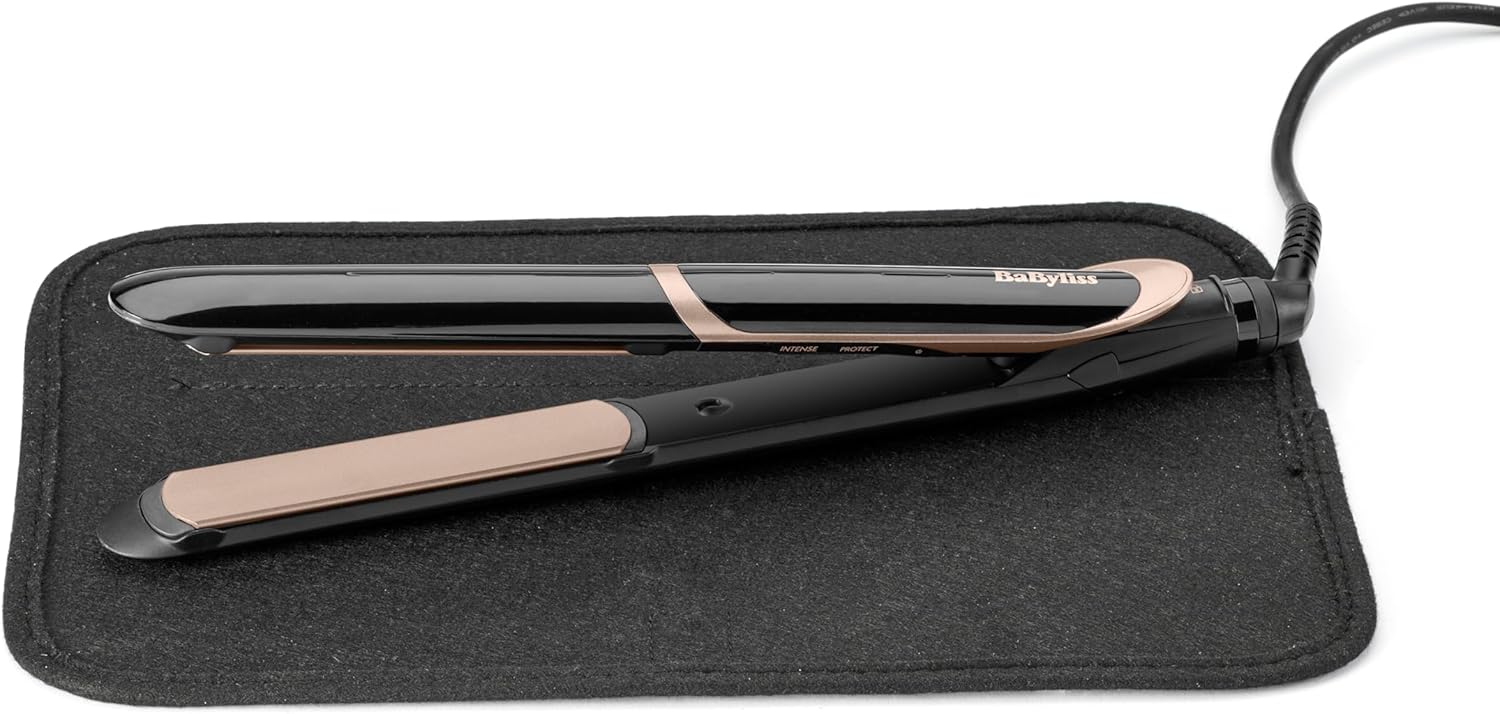 BaByliss – Lisseur Super Smooth – plaques céramique, ionique, chauffe rapide, temp. 140-235°C, ST393E