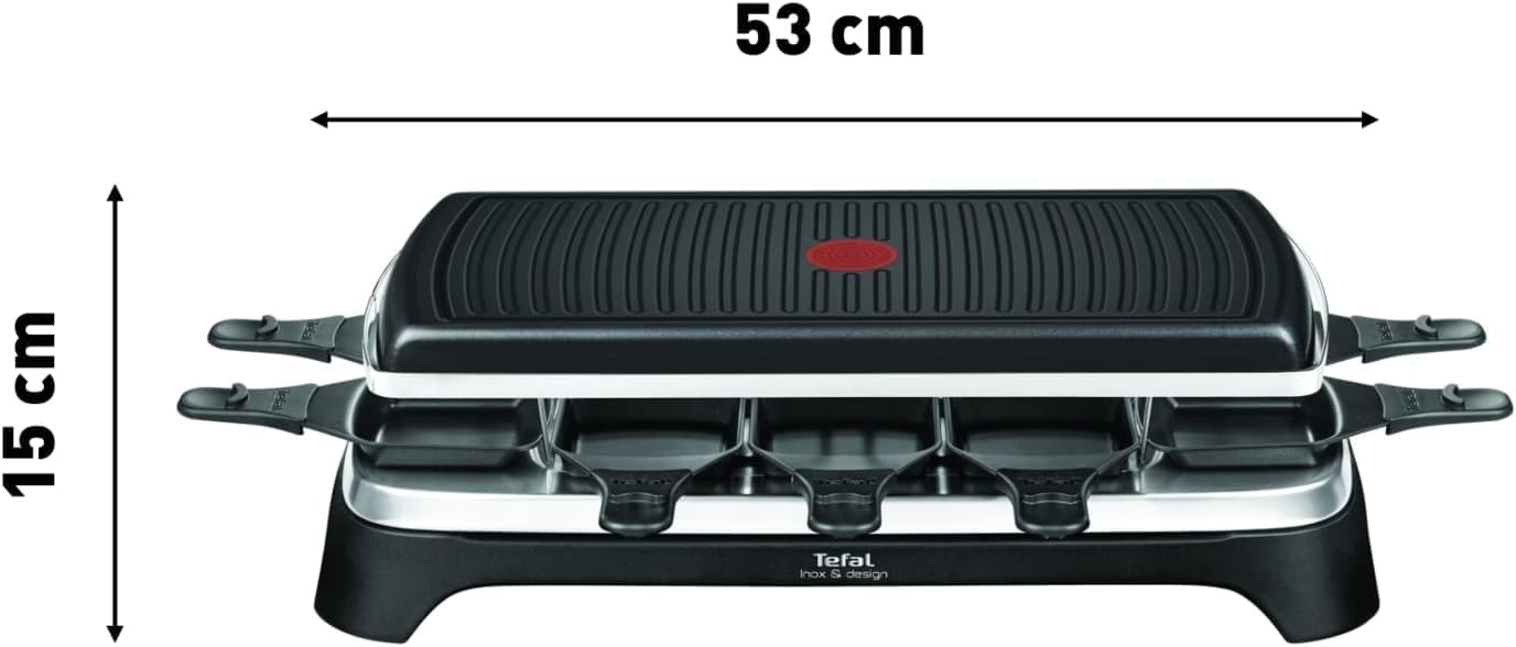 Tefal - Gourmet 10 Inox&Design - 10 coupelles, antiadhésif, Thermo-Spot - RE458812