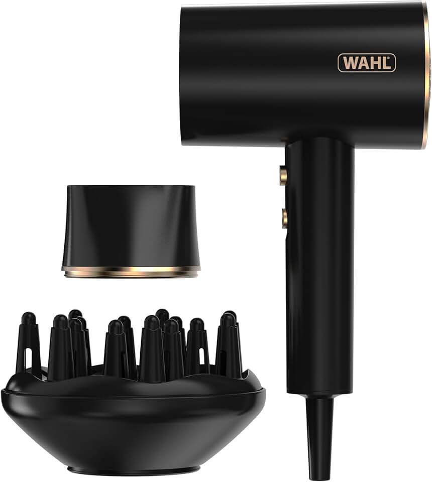 WAHL - Ionic Flow - compact, léger, puissant, séchage rapide, sans frisottis