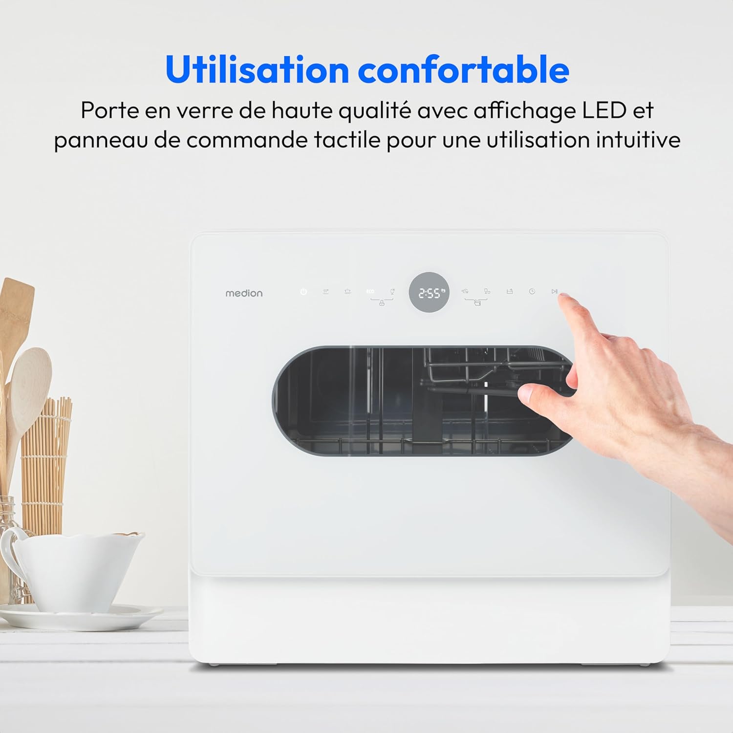 Medion - compact, 5 couverts, 7 programmes