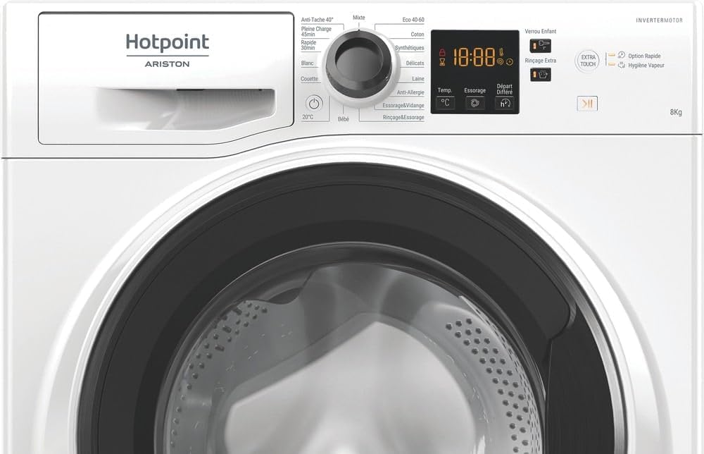 Hotpoint -  8kg, 1400trs, écran digital