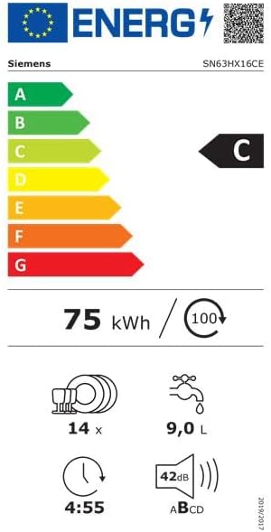 Siemens - Lave-vaisselle intégrable série iQ300 - 60 cm - Silence, Home Connect, SN63HX16CE