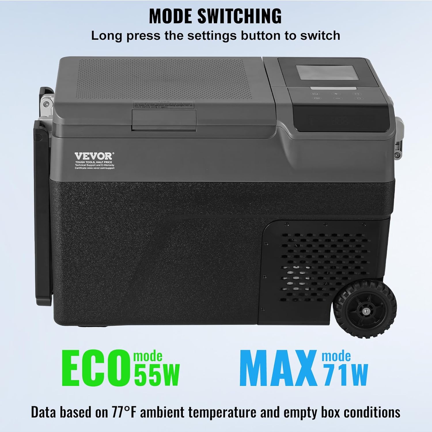 VEVOR - Glacière à compression 35L - température -20°C/20°C - fonction fabrication glace