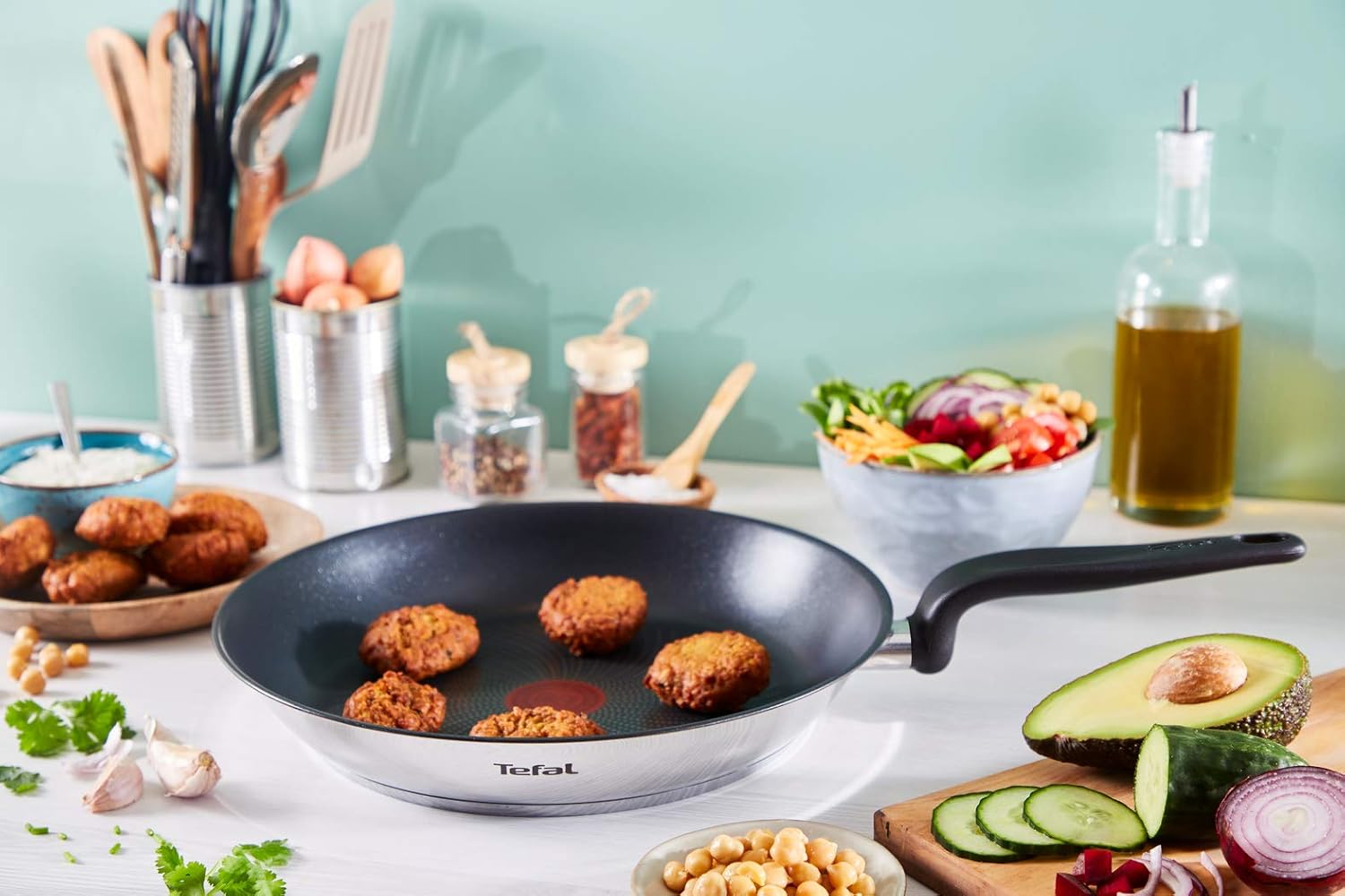 Tefal - Primary poêle inox 30 cm antiadhésive induction E3090704