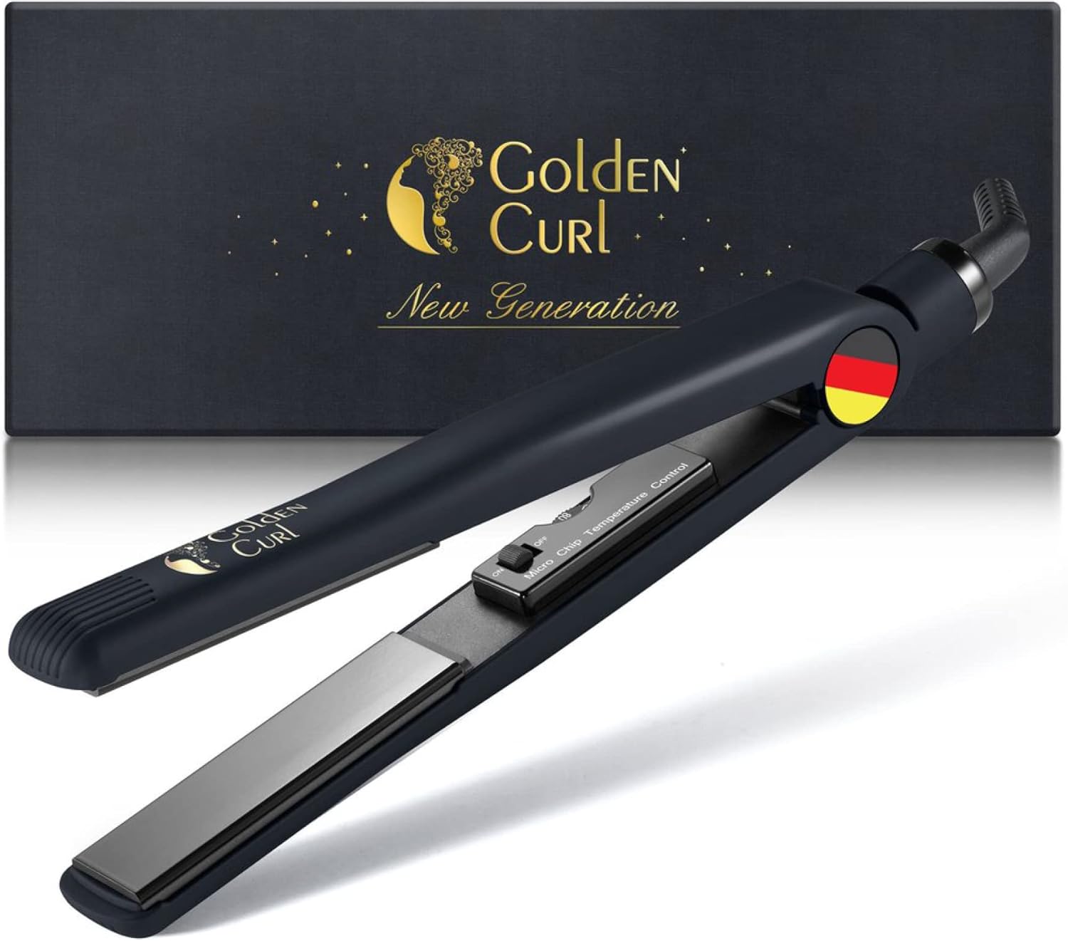Golden Curl - Fer Lisseur Pro 2en1 - plaques 24mm - 5 ans garantie