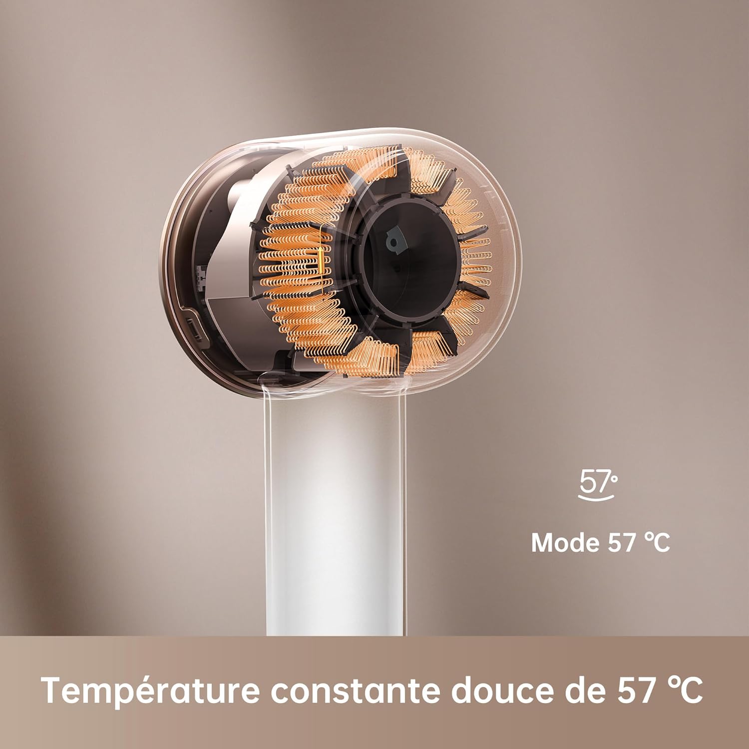 Dreame - Hair Glory Combo - léger, moteur 110000 tr/min, ionisation, séchage rapide, 70m/s airflow