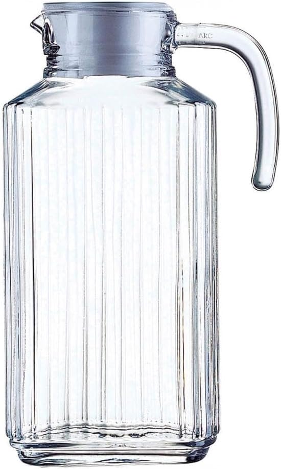 Luminarc - Quadro pichet 1,7L - couvercle plastique blanc, pratique