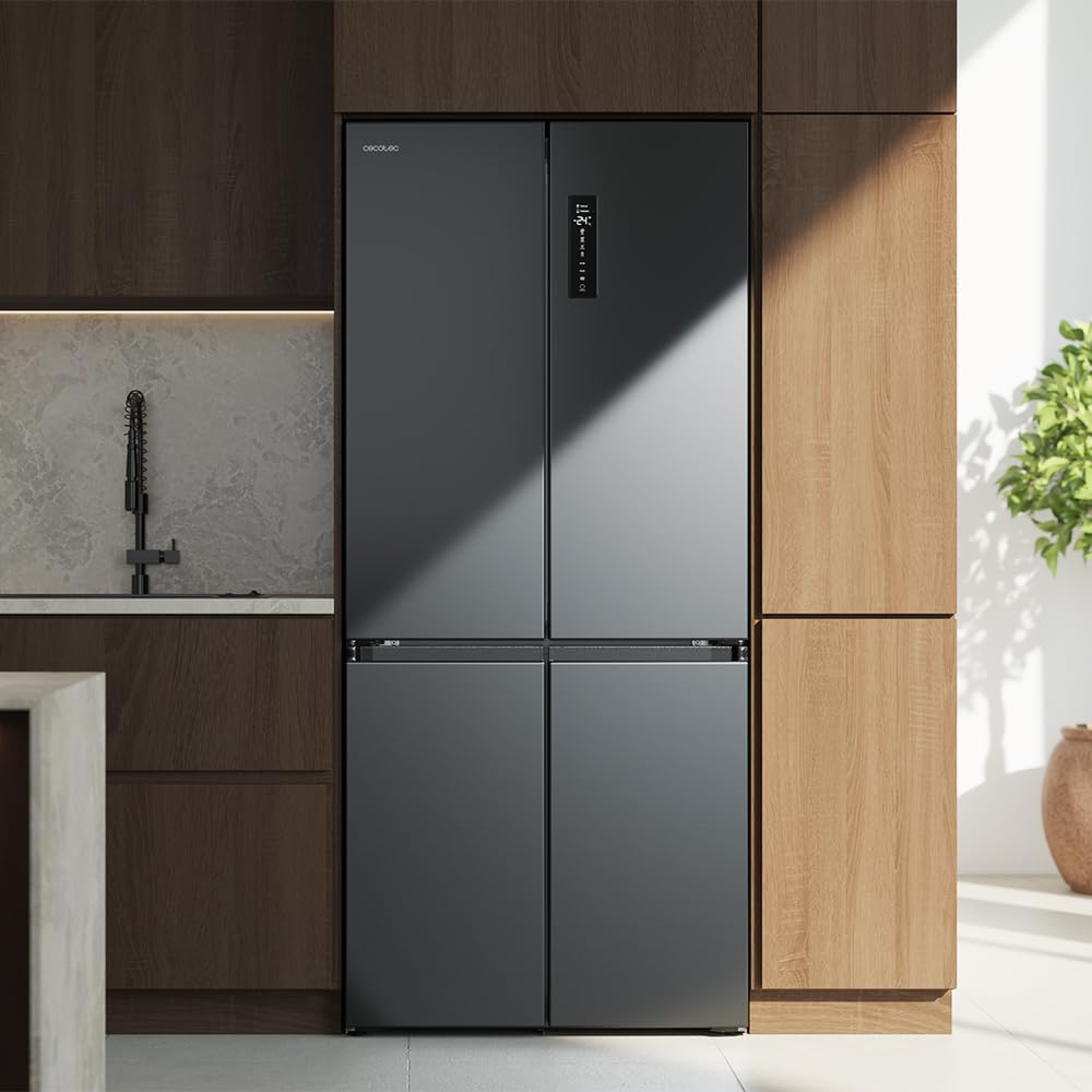 Cecotec - Bolero CoolMarket 4D, 456 L, 189x83 cm, No Frost, Inverter, 4 portes, 4D456SBI