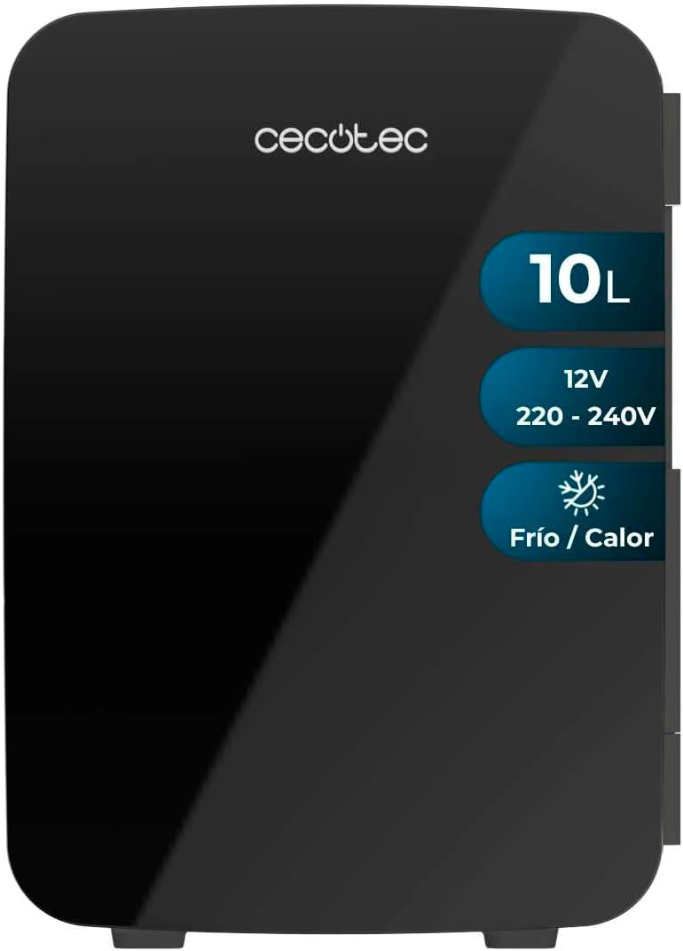 Cecotec - Bolero MiniCooling 10L - compact, 12V/220V, 7-65°C, Bahamas Black