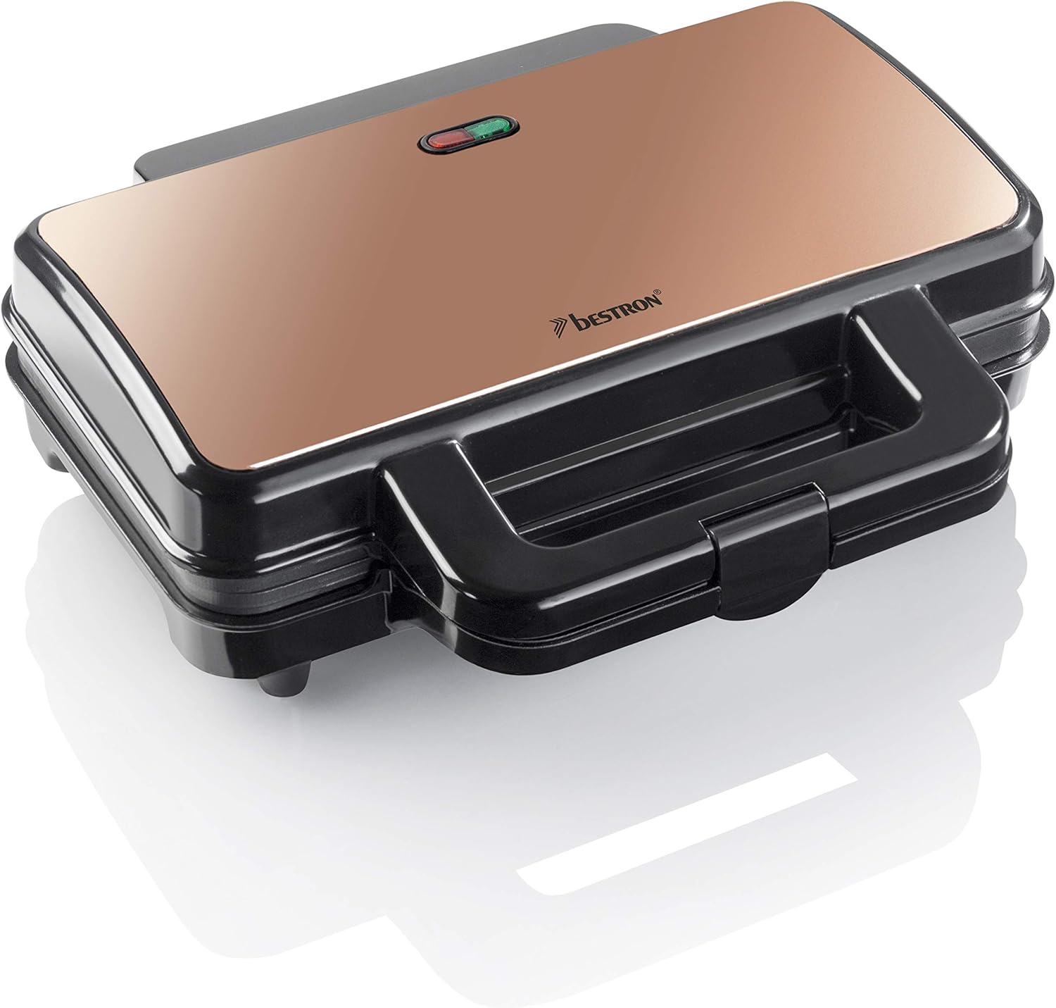 Bestron - Croque-monsieur Copper Collection - 2 sandwichs - antiadhésif, température automatique, indicateur