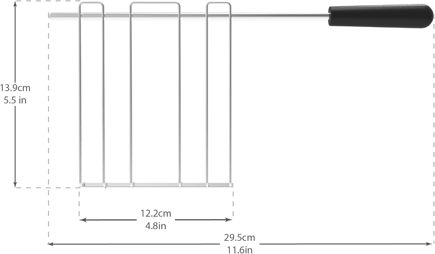 Accessoire grille-pain - cage à sandwich, acier inox, format Classic, 00499