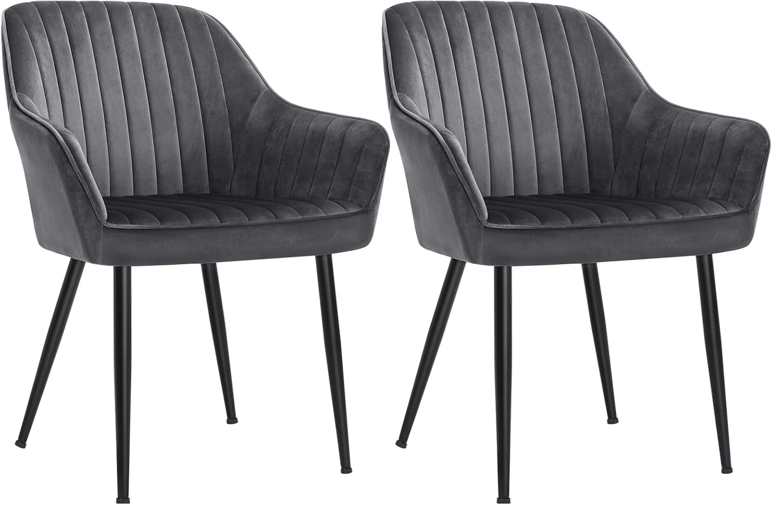 SONGMICS - chaise salle à manger velours, accoudoirs, 120kg, LDC087G02