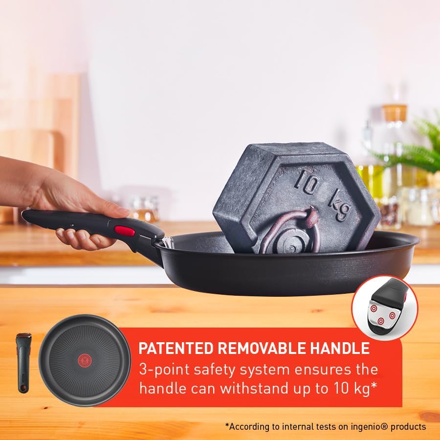 Tefal - Ingenio Easy On - 7pcs 16/18/20cm - poignées amovibles, empilable, L1599602